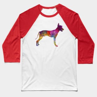 Peruvian Hairless Dog in watercolor Baseball T-Shirt